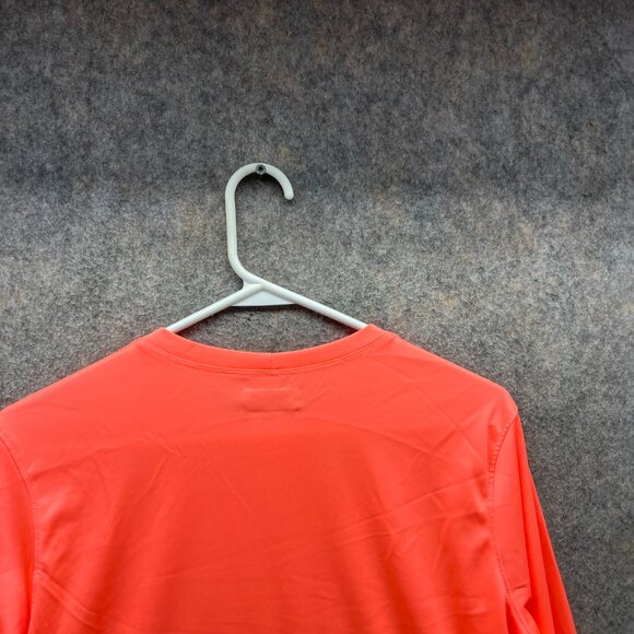 Columbia Shirt Women Large Orange Crewneck Long Sleeve Rapid Creek Sportswear - Picture 11 of 12